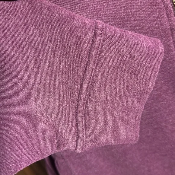 PRANA Mila Purple Full-Zip Sweatshirt Jacket Tunic Length Pockets Funnel Neck XL - Picture 7 of 16